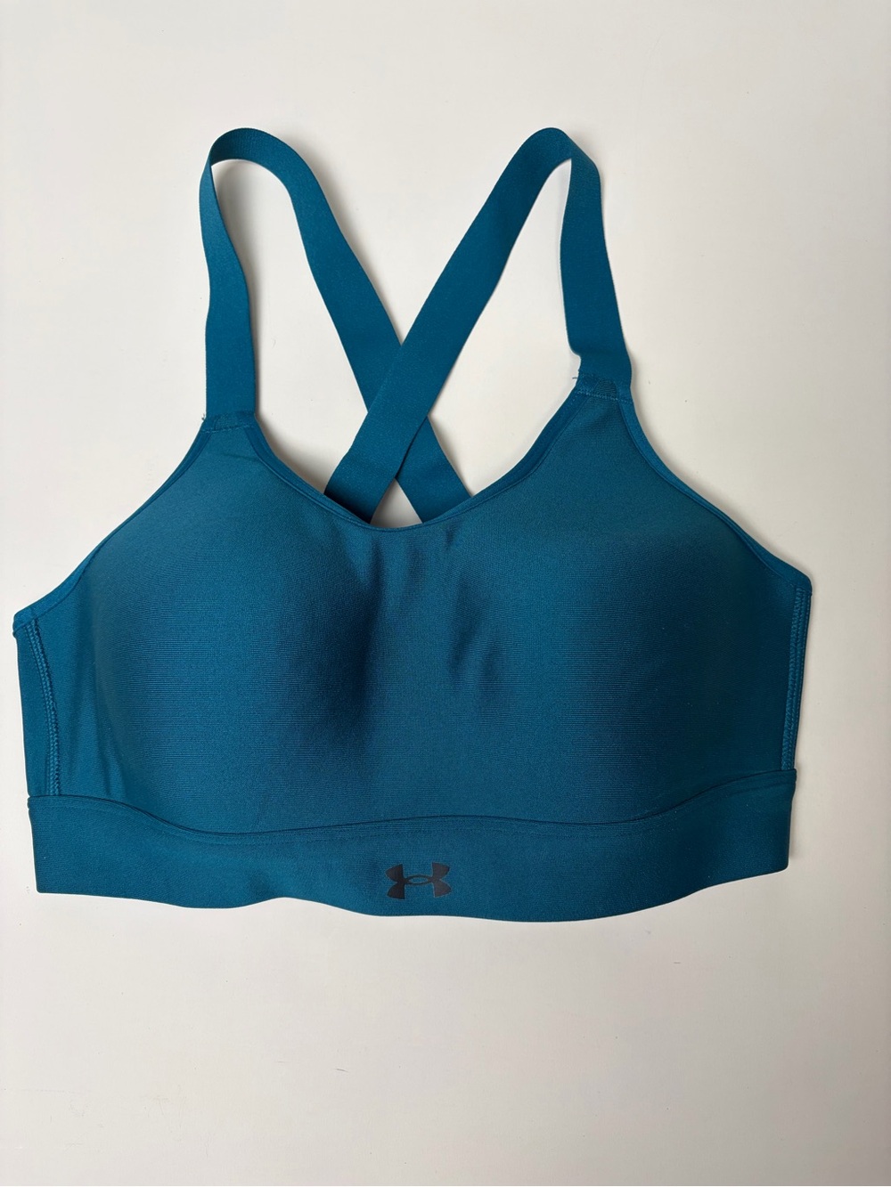 Under Armour Teal Crossback Sports Bra Women’s Medium Adjustable Straps